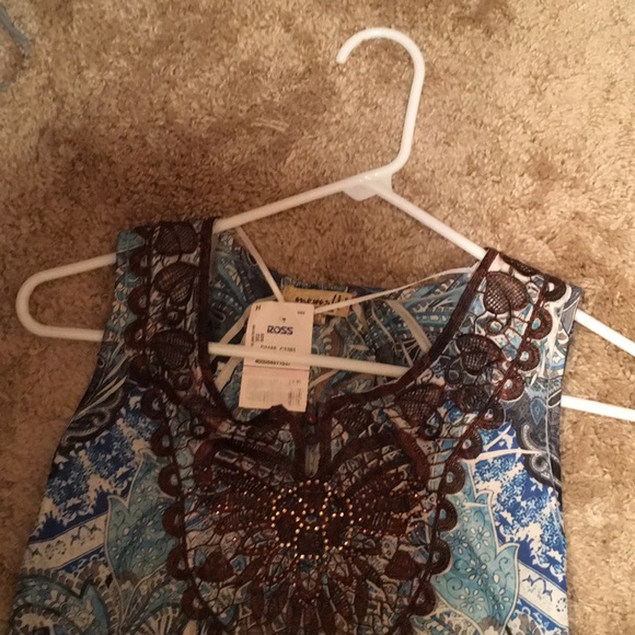 NWT One world blouse tank sleeveless top  shirt S - Picture 8 of 8